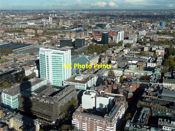 Photo 6"x4" View from British Telecom Tower, Cleveland Street (1) London c2014