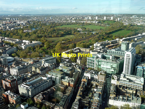 Photo 6"x4" View from British Telecom Tower, Cleveland Street (8) Marylebone\/TQ2881 c2014