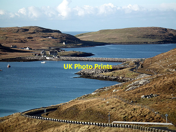 Photo 6"x4" A view towards Vatersay Causeway Ceann Tangabhal c2014