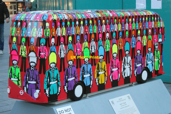 Photo 6"x4" Bus Art, 'Rock N Royal' Westminster c2014
