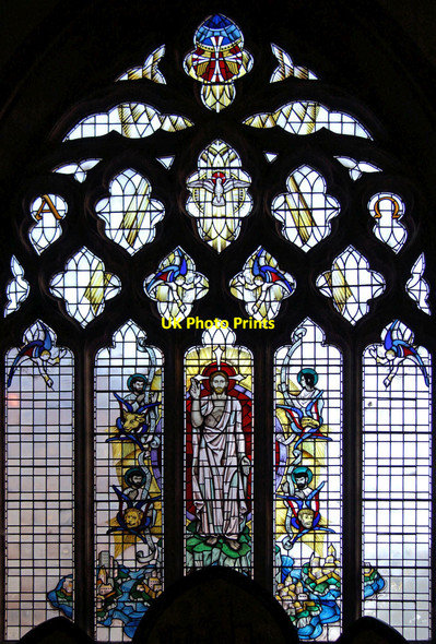Photo 6"x4" St Luke, West Holloway - Stained glass window Camden Town c2014
