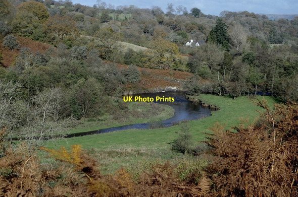 Photo 6"x4" River Ithon and valley scene Llandrindod Wells\/Llandrindod c2014