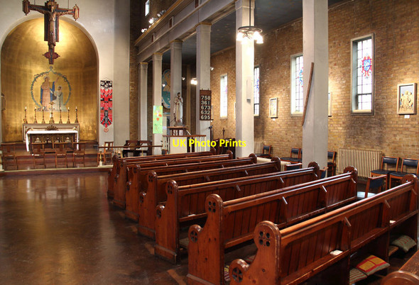 Photo 6"x4" St Thomas, Clapton Common - South arcade Stoke Newington c2014