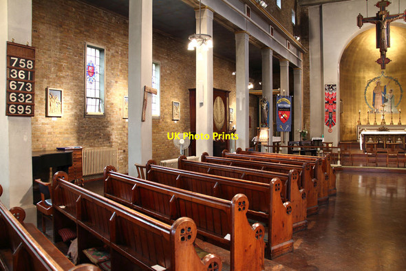 Photo 6"x4" St Thomas, Clapton Common - North arcade Stoke Newington c2014