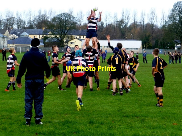 Photo 6"x4" Reaching for the ball, Campsie Playing Fields Omagh c2014
