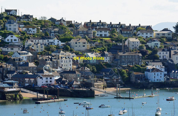 Photo 6"x4" Polruan harbourside, Cornwall Fowey c2014