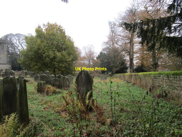 Photo 6"x4" The south side of the churchyard, Harewood Harewood\/SE3245 c2014