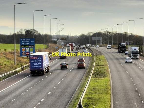Photo 6"x4" M6 South near Charnock Richard Charnock Green c2014