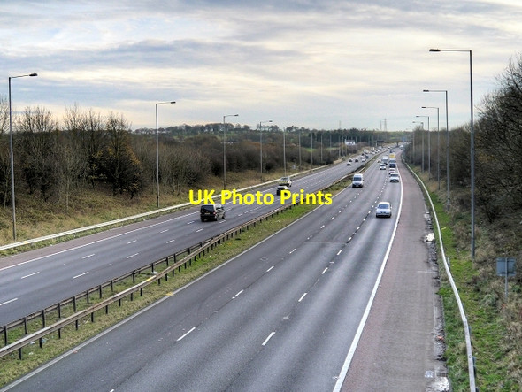 Photo 6"x4" M6 Southbound Euxton c2014