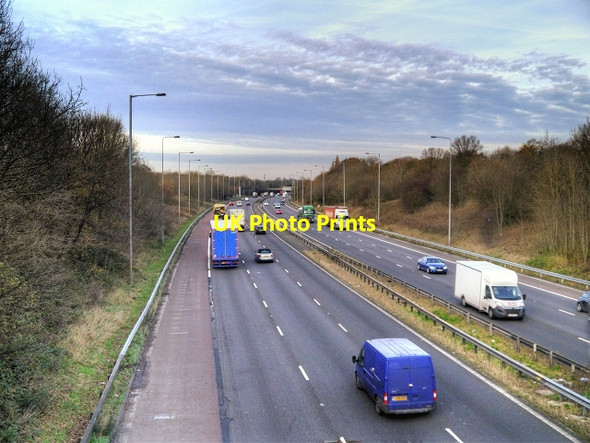 Photo 6"x4" M6 near Euxton Euxton c2014
