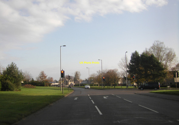 Photo 6"x4" Traffic lights on the A96 Nairn c2014