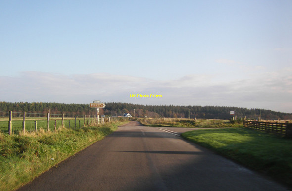 Photo 6"x4" Road Junction near Bankhead Farm Dyke\/NH9858 c2014