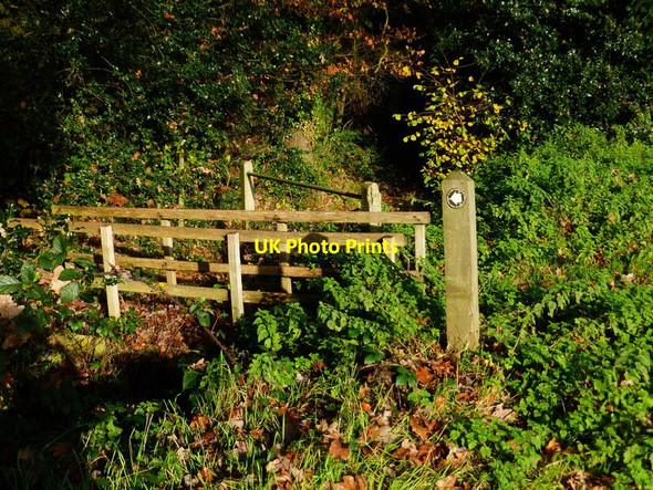 Photo 6"x4" Footbridge crosses drain Brook Place\/SU9561 c2014