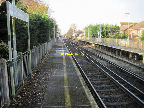 Photo 6"x4" Southbourne railway station, Sussex Breach\/SU7706 c2014