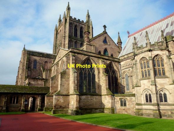 Photo 6"x4" Hereford Cathedral from the south-east Hereford c2014