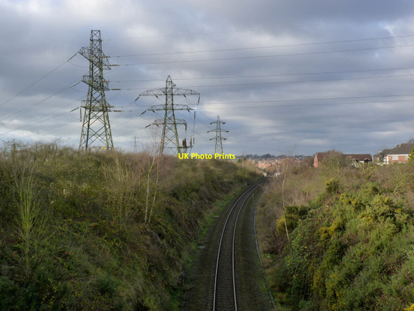Photo 6"x4" Robin Hood Line south of Kirkby in Ashfield Kirkby - In - Ashfield c2014