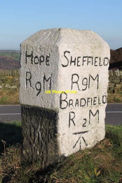 Photo 6"x4" Milestone above Bradfield Wigtwizzle c2014