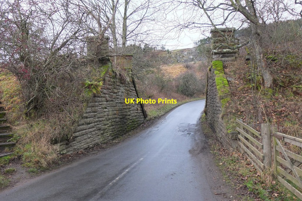 Photo 6"x4" Site of railway bridge, Edston Barns\/NT2139 c2014