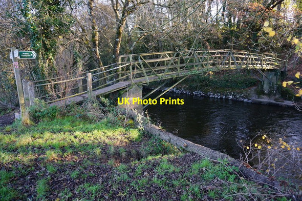 Photo 6"x4" Footbridge over the River Teign Preston\/SX8574 c2014