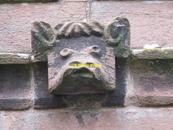 Photo 6"x4" Church of St Michael, Marbury: grotesque Marbury c2014