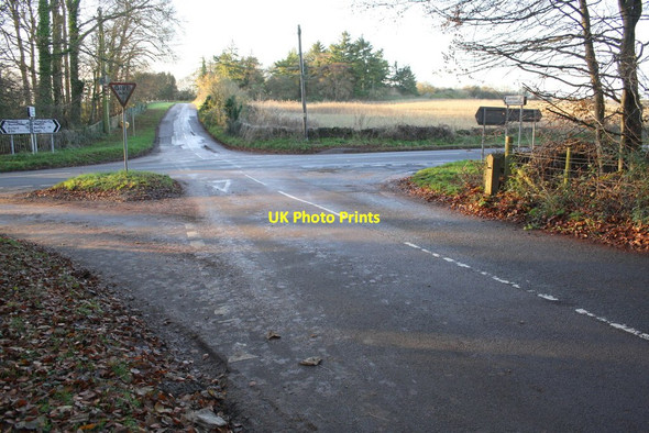 Photo 6"x4" Cross roads for Old London Road and A361 Chipping Norton c2014