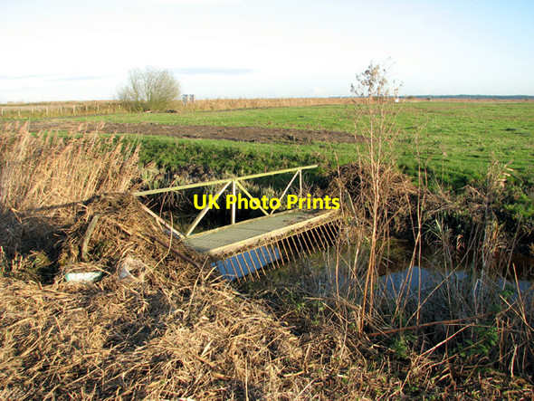 Photo 6"x4" Footbridge over drainage ditch Reedham\/TG4201 c2014