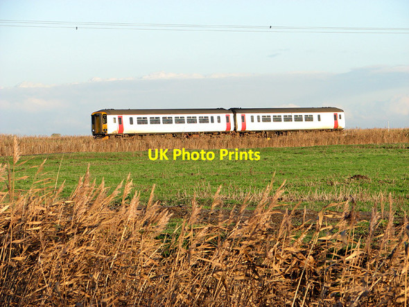 Photo 6"x4" Diesel multiple unit approaching Reedham station Reedham\/TG4201 c2014