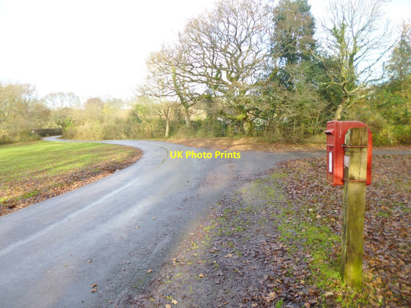 Photo 6"x4" Canterton, postbox Brook\/SU2714 c2014