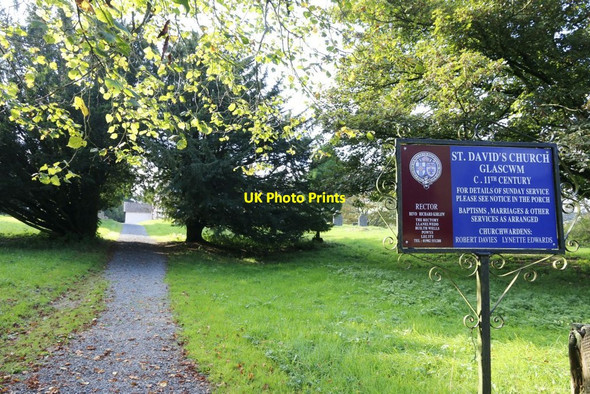 Photo 6"x4" Sign at the Gate Glascwm\/SO1553 c2014