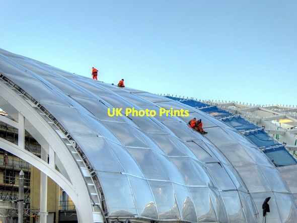 Photo 6"x4" New Roof Under Construction at Victoria Station Manchester c2014