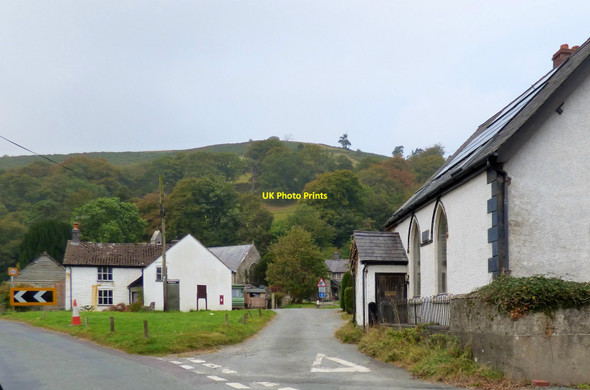 Photo 6"x4" Llanwrin village Llanwrin c2014