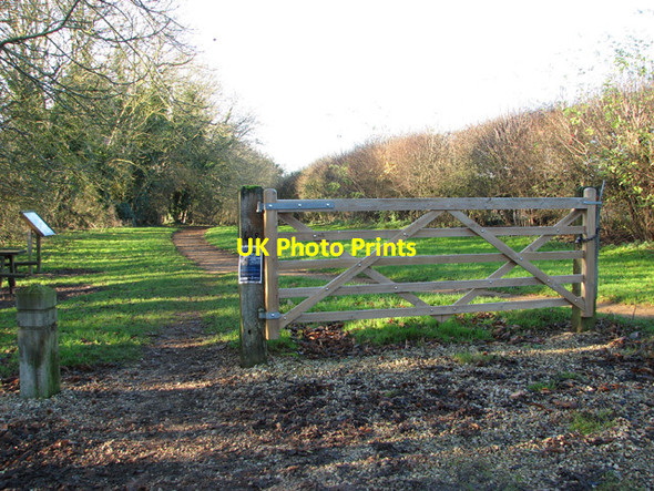 Photo 6"x4" Gate on Marriott's Way Morton\/TG1217 c2014