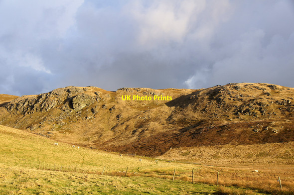 Photo 6"x4" South end of the Valla Field ridge from the Westing road Underhoull c2014