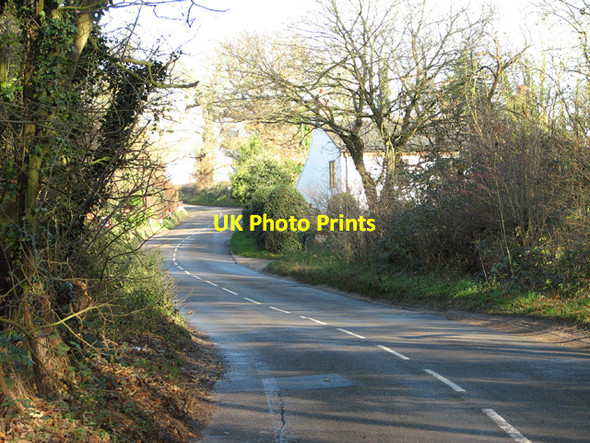 Photo 6"x4" View north along Lyng Road Easthaugh c2014