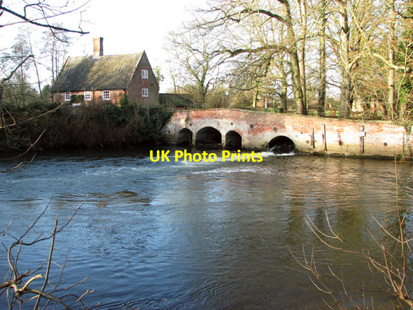 Photo 6"x4" The old mill bridge at Lyng Easthaugh c2014