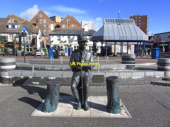 Photo 6"x4" Memorial to Baden Powell, Quayside, Poole Poole\/SZ0191 c2014