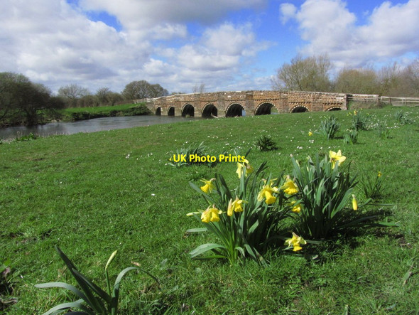 Photo 6"x4" White Mill Bridge near Sturminster Marshall Sturminster Marshall c2014