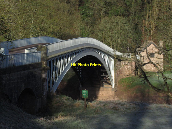 Photo 6"x4" Early morning at Bigsweir Bridge, Wye Valley Pen-y-fan\/SO5305 c2014