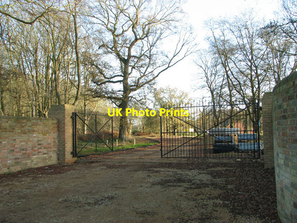 Photo 6"x4" Entrance into Bylaugh Park Billingford\/TG0120 c2014