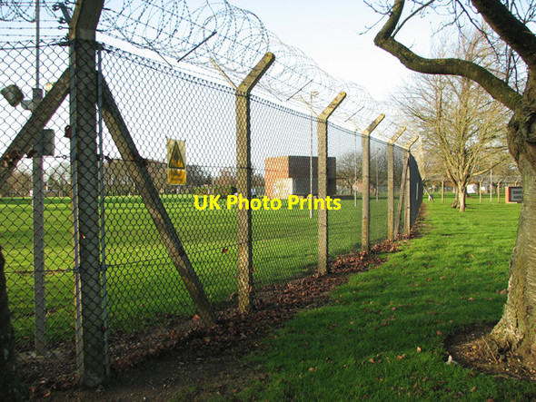 Photo 6"x4" Security fence surrounding Robertson Barracks Worthing\/TF9919 c2014