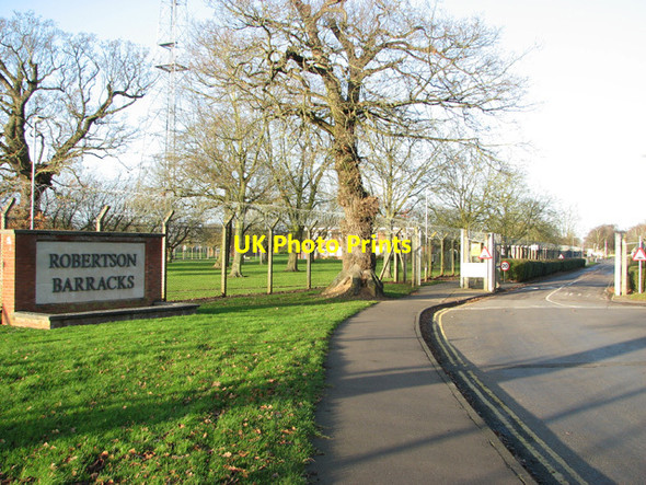 Photo 6"x4" The entrance to Robertson Barracks Worthing\/TF9919 c2014