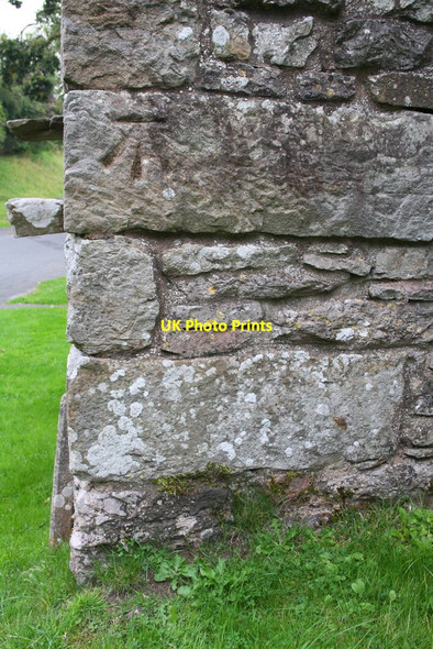 Photo 6"x4" Benchmark on 'Wellhead Cottage' outbuilding Kirkby Stephen c2014