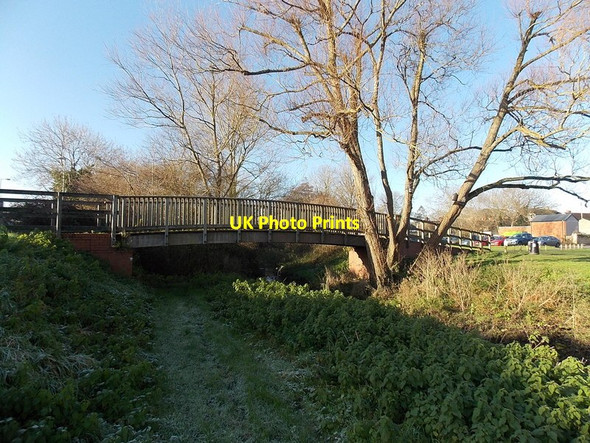 Photo 6"x4" River Stour footbridge in Gillingham Gillingham\/ST8026 c2014