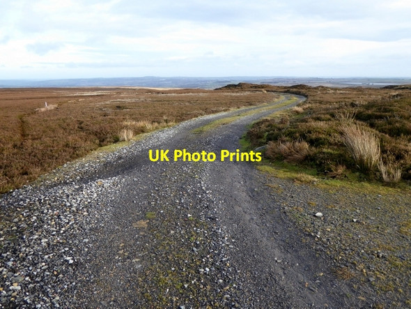 Photo 6"x4" Access road on Hisehope Flat Edmondbyers c2014