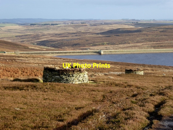 Photo 6"x4" Grouse butts above Hisehope Reservoir Edmondbyers c2014