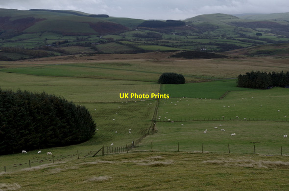Photo 6"x4" Fields by Llandegley Rocks Llandegley c2014