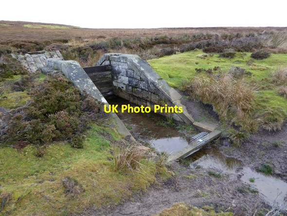 Photo 6"x4" Catchwater channel on Muggleswick Common Horsleyhope c2014