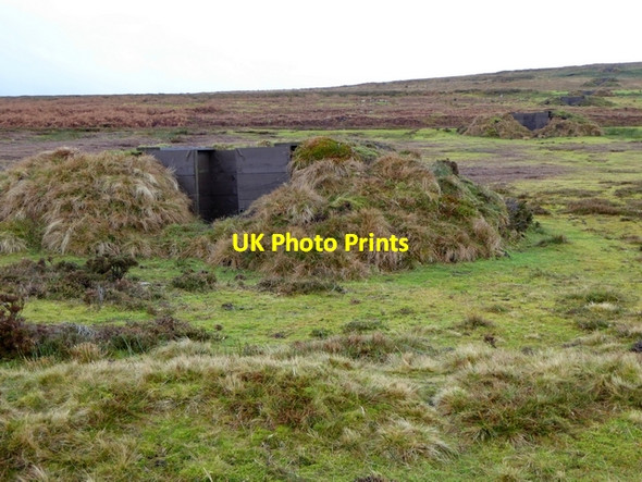 Photo 6"x4" Shooting butts on Muggleswick Common Horsleyhope c2014
