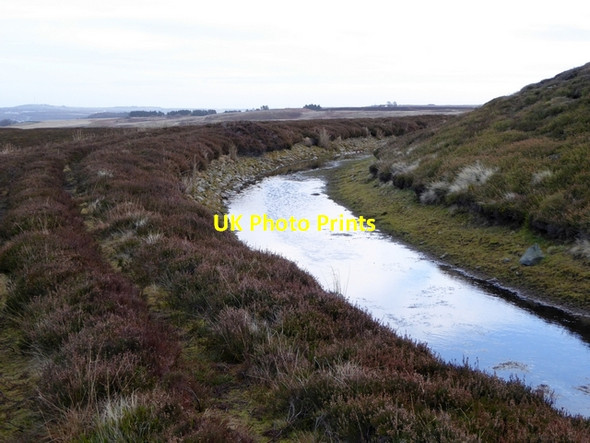 Photo 6"x4" Leat linking Hisehope Reservoir and Smiddy Shaw Reservoir Horsleyhope c2014