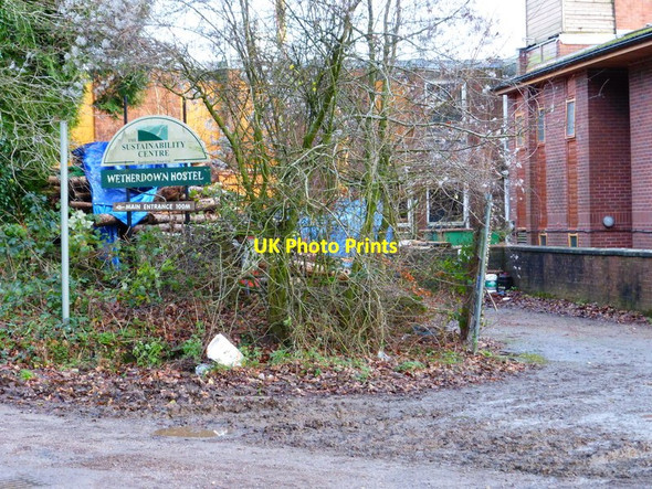 Photo 6"x4" Wetherdown Hostel entrance at the Sustainability Centre Coombe\/SU6620 c2014
